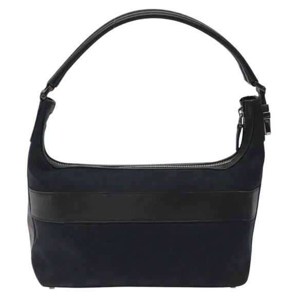 GUCCI GG Canvas Shoulder Bag Black Silver 0014302 - Picture 3 of 16